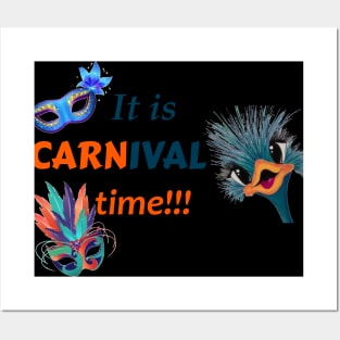 mardi gras carnival time Posters and Art